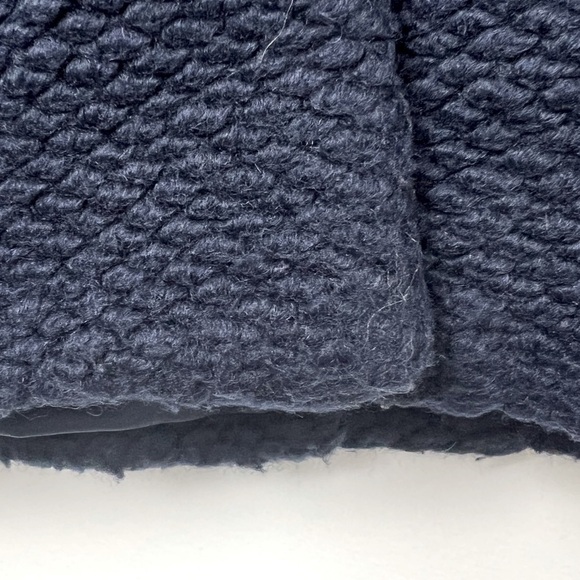 Anthropologie HUTCH Navy Elaina One Button Textured Mid Length Coat Size Large - Picture 16 of 16